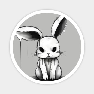 Sad Bunny Magnet